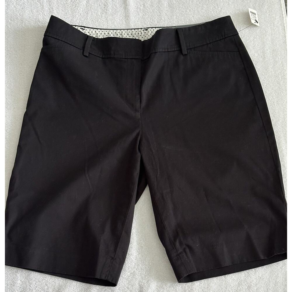 Talbots Women’s Size (4) Relax Super Soft Chino Shorts 10 1/2” Inseam Black NWT - Picture 2 of 16